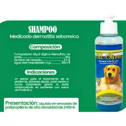 SHAMPOO MEDICADO PARA DERMATITIS SEBORREICA EN PERROS