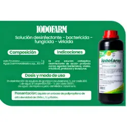IODOFARM – SOLUCIÓN DESINFECTANTE, BACTERICIDA, FUNGICIDA Y VIRICIDA