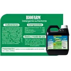 BIOFARM DETERGENTE SURFACTANTE – LIMPIEZA PROFESIONAL PARA INSTALACIONES PECUARIAS