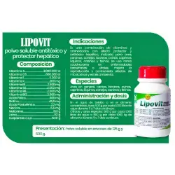 LIPOVIT – POLVO SOLUBLE ANTITÓXICO Y PROTECTOR HEPÁTICO