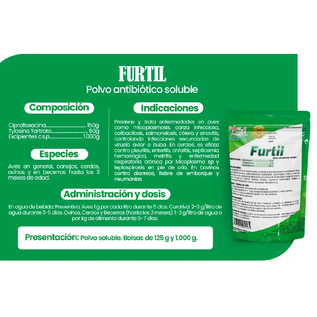 FURTIL – POLVO ANTIBIÓTICO SOLUBLE
